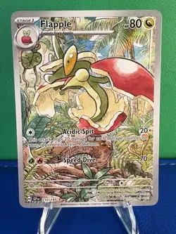 Pokemon TCG Flapple 210/191 Surging Sparks Illustration Rare Card (NM Condition) - Image 1