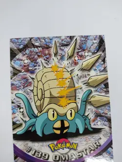MINT Omastar #139 -Pokemon Topps Card TV Animation Series 3 Non HolO Blue Logo - Image 2