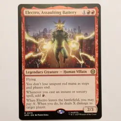 Wizards Electro, Assaulting Battery Marvel's Spider-Man 0076 Legendary Non Foil - Image 1