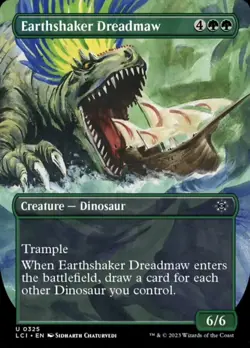 Earthshaker Dreadmaw - Foil - Borderless 0325 Near Mint LCI Lost Caverns MTG - Image 1