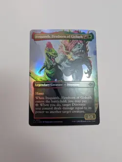MTG - Itzquinth, Firstborn of Gishath (Borderless Foil) - The LC of Ixalan NM/M - Image 1