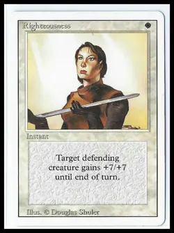 MTG TCG - Righteousness Revised Edition # - Near Mint or Better - Image 1