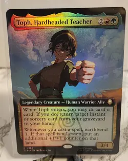 Toph, Hardheaded Teacher - Foil Extended Art TLA NM MTG - Image 1