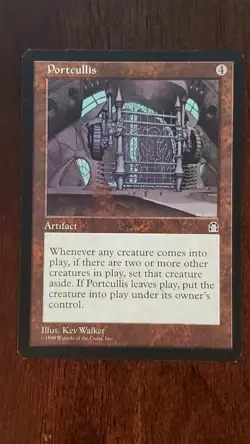Portcullis Stronghold EX/LP #139 MTG Magic the Gathering Artifact Rare - Image 5