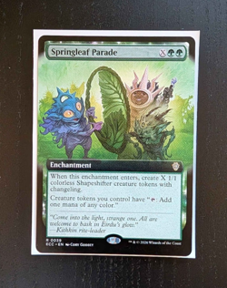 SPRINGLEAF PARADE Extended Art Rare Lorwyn Eclipsed Near Mint MTG - Image 1