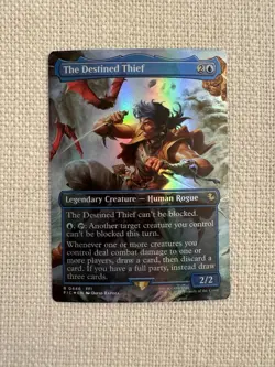 The Destined Thief Borderless Foil R0446 Final Fantasy MTG NM - Image 1