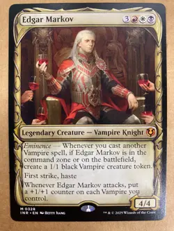 MTG 1x SHOWCASE Edgar Markov 328 Innistrad Remastered Magic the Gathering x1 NM - Image 1