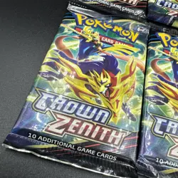 Crown Zenith 6 Booster Packs Sword & Shield Pokemon TCG - Image 2