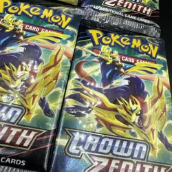 Crown Zenith 6 Booster Packs Sword & Shield Pokemon TCG - Image 3