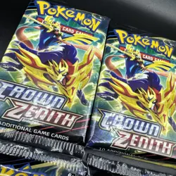 Crown Zenith 6 Booster Packs Sword & Shield Pokemon TCG - Image 4