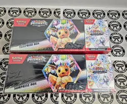 Lot of 2 Pokemon Prismatic Evolutions Surprise Box/Booster Sam's Club Bundle - Image 1
