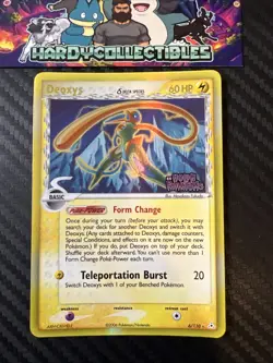 Pokemon Deoxys 6/110 - Reverse Holo Stamped Rare – EX Holon Phantoms 2006 - LP - Image 1