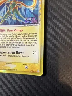 Pokemon Deoxys 6/110 - Reverse Holo Stamped Rare – EX Holon Phantoms 2006 - LP - Image 5