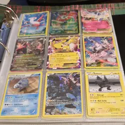 Pokemon TCG 9 Card Lot Pikachu EX, Zekrom, Poliwrath, Tyranitar Foil Mixed - Image 3