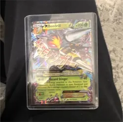 Pokemon M Beedrill EX Mega Holo Ultra Rare 200 HP Card XY158 English - Image 1