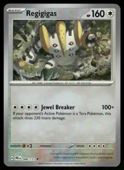 Pokemon Cards Regigigas 086/131 Reverse Holo Prismatic Evolutions Pokeball NM - Image 1