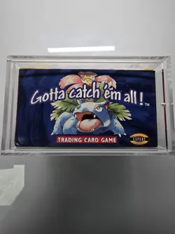 Pokemon 1st Edition Base Set Booster Box EMPTY Shadowless 1999 Includes Acrylic - Image 5