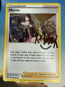 Marnie SWSH120 Cosmos Holo Premium Tournament Promo Pokemon Card - Image 1