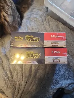 Pokemon TCG Surging Sparks Costco 2-Pack — ETB & Booster Bundle LOT OF 2 - Image 2