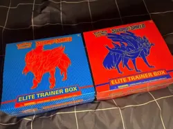 Pokemon Sword & Shield Elite Trainer Box Set Zacian & Zamazenta 2-Box English - Image 1
