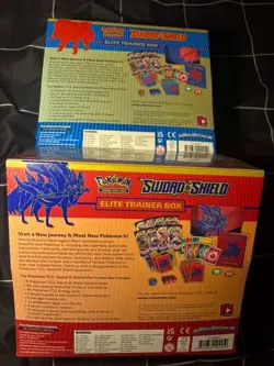 Pokemon Sword & Shield Elite Trainer Box Set Zacian & Zamazenta 2-Box English - Image 2