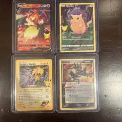 Pokemon Celebrations Lot Greninja, Pikachu, Charizard, Zapdos - Image 1