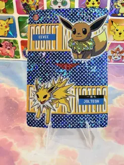 Pokemon Jolteon Vintage Pocket Monsters Vending HOLO Prism Sticker 99 Nintendo - Image 2