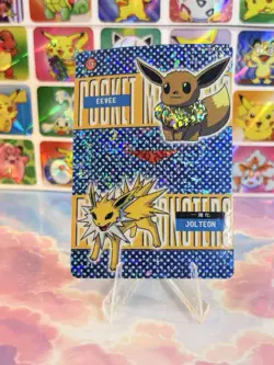 Pokemon Jolteon Vintage Pocket Monsters Vending HOLO Prism Sticker 99 Nintendo - Image 3