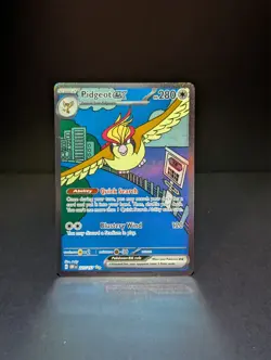 Pokemon- Pidgeot ex 225/197 SV03: Obsidian Flames Holo -NM- - Image 1