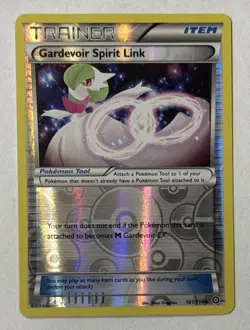 2016 Pokemon TCG Gardevoir Spirit Link 101/114 Reverse Holo XY Steam Siege - Image 1