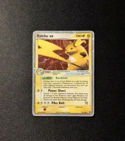 Pokemon EX EMERALD - #97/106 Raichu ex - Ultra Rare Holo - ENG - Damaged - Image 3