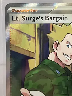 Pokemon Lt. Surge's Bargain Holo #170/132 ME01: Mega Evolution Near Mint - Image 2
