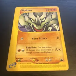 Rhyhorn 91/144 Skyridge Non Holo 2003 - Pokemon TCG - MP - Image 2