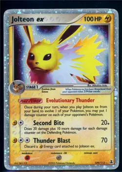Pokemon EX DELTA SPECIES - #109/113 Jolteon ex - Ultra Rare Holo - ENG - MP - Image 1