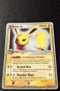 Pokemon EX DELTA SPECIES - #109/113 Jolteon ex - Ultra Rare Holo - ENG - MP - Image 4