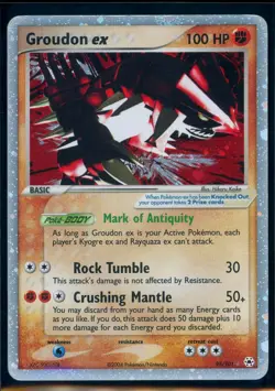 Pokemon EX HIDDEN LEGENDS - #93/101 Groudon ex - Ultra Rare Holo - ENG - LP - Image 1