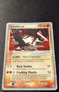 Pokemon EX HIDDEN LEGENDS - #93/101 Groudon ex - Ultra Rare Holo - ENG - LP - Image 4