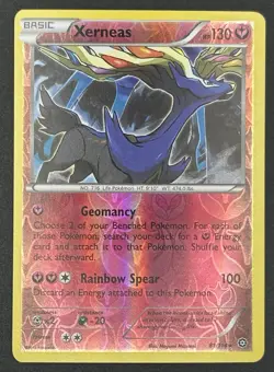 Pokemon TCG Xerneas 81/114 XY - Steam Siege Reverse Holo - Image 1