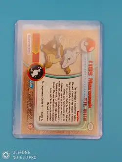 Pokemon Marowak #105 Topps Series 2 Tv Animation Edition Blue Logo Mint Pack... - Image 3