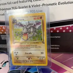 HP - Aerodactyl (Ptera) - French 1st Edition 1/62 Fossil Pokemon TCG - Holo Rare - Image 5