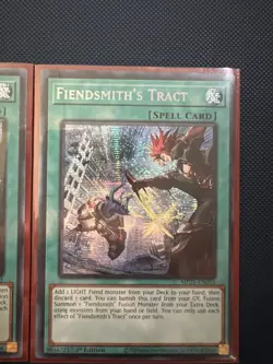 Yugioh Fiendsmith's Tract MP25-EN093 Prismatic Secret Rare 1st Ed Near Mint 2x - Image 2