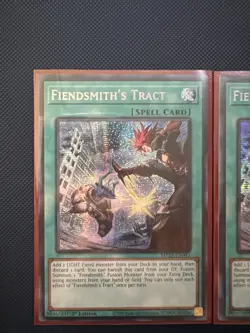 Yugioh Fiendsmith's Tract MP25-EN093 Prismatic Secret Rare 1st Ed Near Mint 2x - Image 3