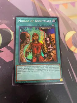 YUGIOH - MIRAGE OF NIGHTMARE - PRISMATIC SECRET RARE - NM - 1ST ED - SBC2 - Image 1