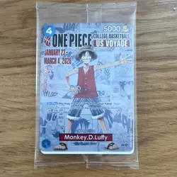 Bandai Monkey.D.Luffy One Piece Card Game US Voyage Promo Card P-055 - Image 1