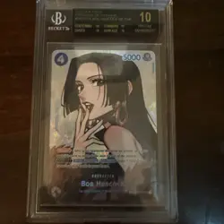 2023 One Piece Kingdoms Of Intrigue Boa Hancock SP BGS 10 English Black Label! - Image 1