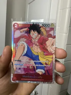 Bandai Monkey.D.Luffy One Piece CCG Romance Dawn OP01-024 Foil Super Rare - Image 1
