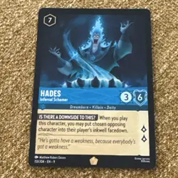 Disney Lorcana - Hades - Infernal Schemer 151/204 Fabled Legendary Non-Foil NM - Image 1
