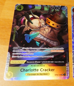 ONE PIECE CARD GAME HOLO CARTE FRANCAISE OP03-108 CHARLOTTE CRACK SR FR TCG NEUF - Image 1