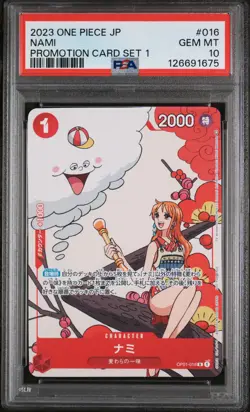 PSA 10 - Nami - OP01 016 Promo - Japanese One Piece Card - Promotion Card Set 1 - Image 1