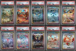 PSA 10 Set - Complete Eevee 10 Cards SAR Set sv8a Terastal Festival ex Japanese - Image 1